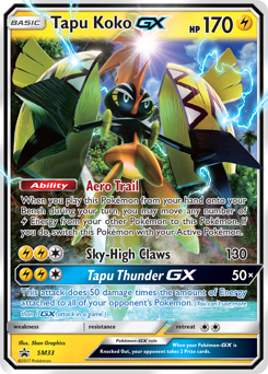 Tapu Koko-GX #SM33 Tapu Koko-GX - SM Black Star Promos - #SM33 - Pokemon TCG card