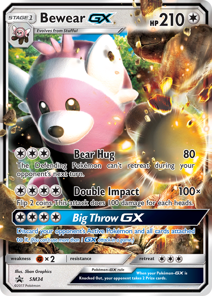 Bewear-GX - SM Black Star Promos - #SM34 - Pokemon TCG card