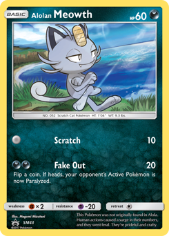 Alolan Meowth #SM43 Alolan Meowth - SM Black Star Promos - #SM43 - Pokemon TCG card