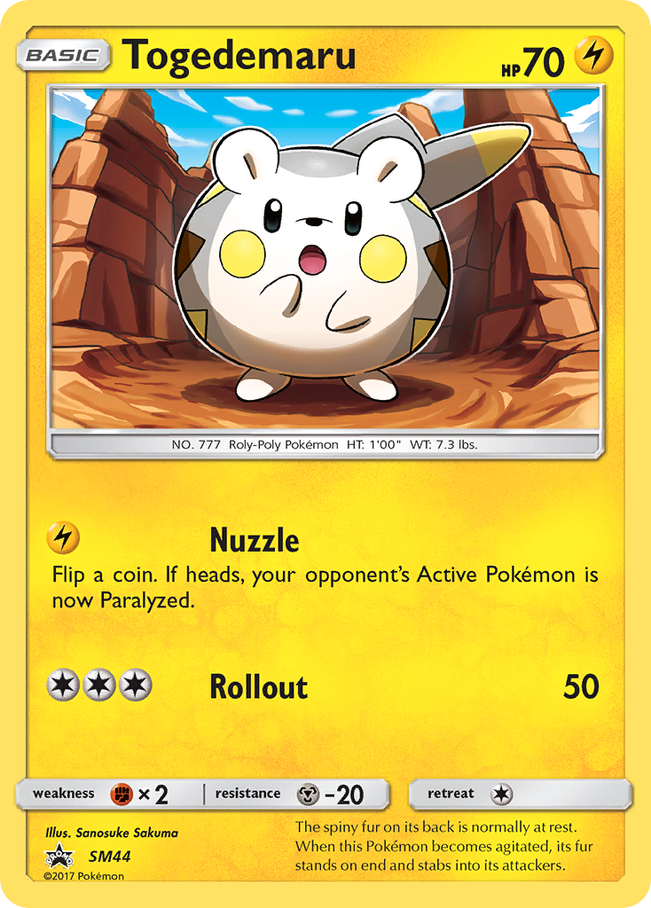 Togedemaru - SM Black Star Promos - #SM44 - Pokemon TCG card