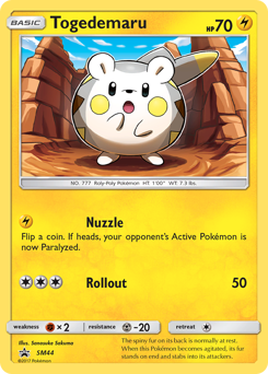Togedemaru - SM Black Star Promos - #SM44 - Pokemon TCG card