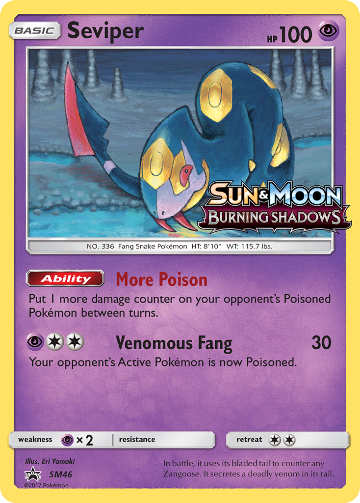 Seviper - SM Black Star Promos - #SM46 - Pokemon TCG card