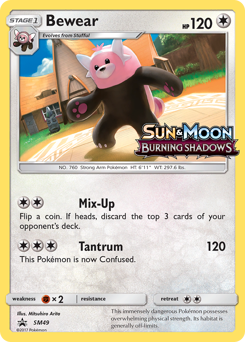 Bewear #SM49 Bewear - SM Black Star Promos - #SM49 - Pokemon TCG card