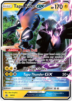 Tapu Koko-GX #SM50 Tapu Koko-GX - SM Black Star Promos - #SM50 - Pokemon TCG card