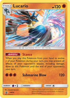 Lucario #SM54 Lucario - SM Black Star Promos - #SM54 - Pokemon TCG card