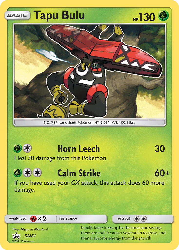 Tapu Bulu - SM Black Star Promos - #SM61 - Pokemon TCG card