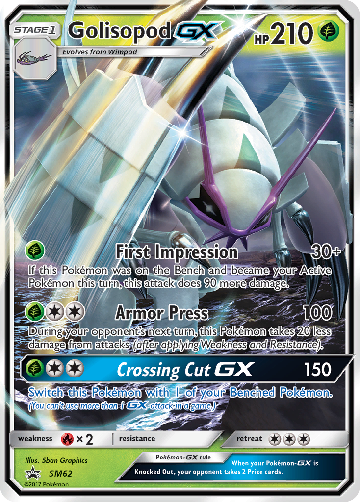 Golisopod-GX - SM Black Star Promos - #SM62 - Pokemon TCG card