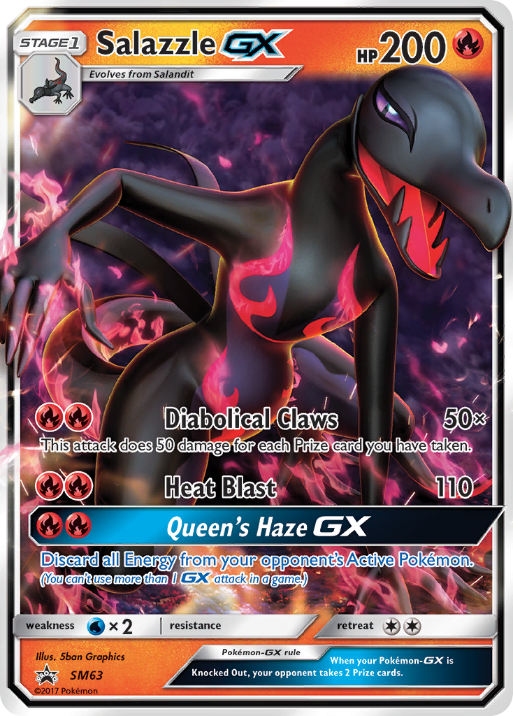 Salazzle-GX - SM Black Star Promos - #SM63 - Pokemon TCG card