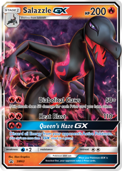 Salazzle-GX #SM63 Salazzle-GX - SM Black Star Promos - #SM63 - Pokemon TCG card