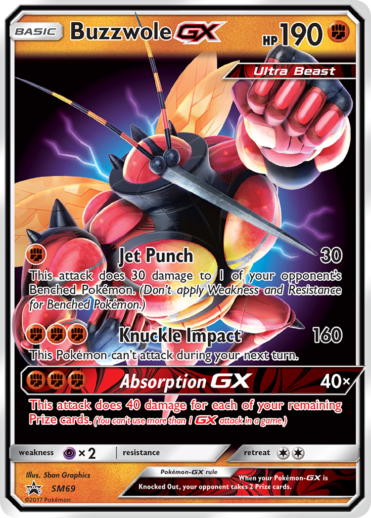 Buzzwole-GX - SM Black Star Promos - #SM69 - Pokemon TCG card