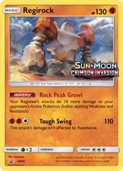 Regirock - SM Black Star Promos - #SM74 - Pokemon TCG card