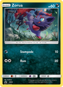 Zorua #SM83 Zorua - SM Black Star Promos - #SM83 - Pokemon TCG card