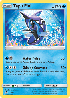 Tapu Fini #SM92 Tapu Fini - SM Black Star Promos - #SM92 - Pokemon TCG card