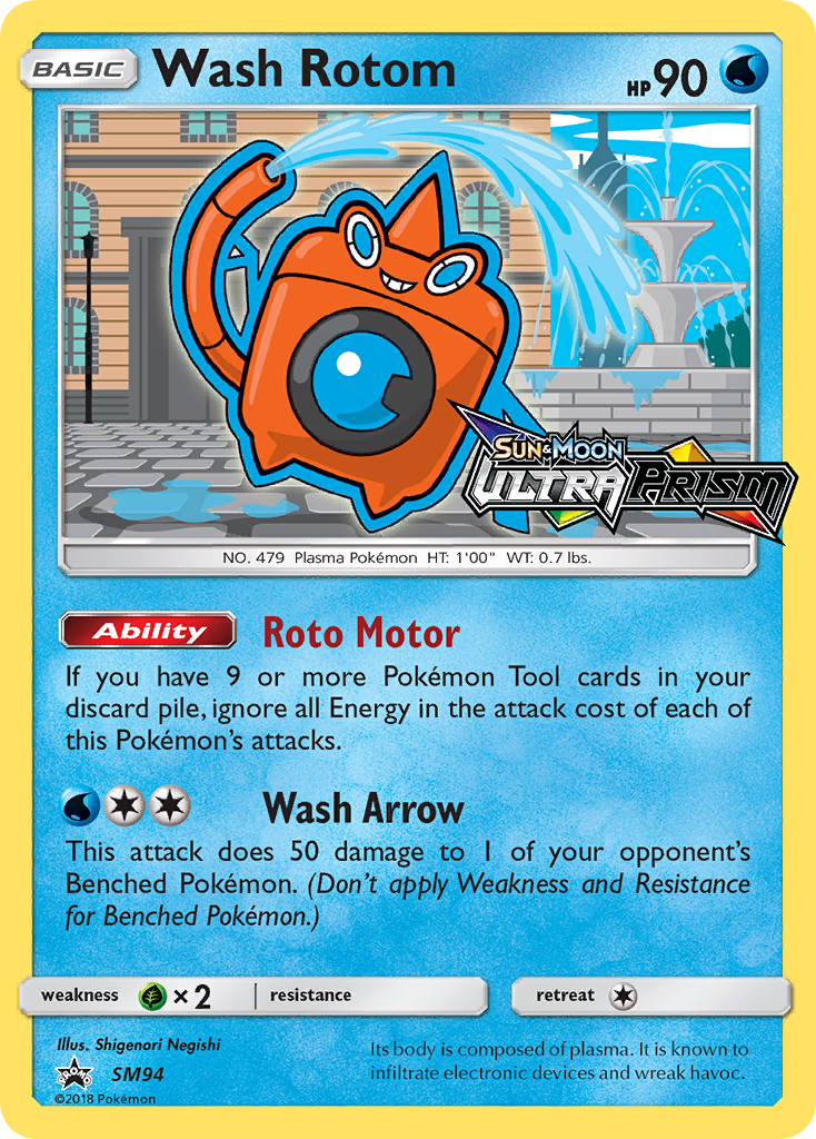 Wash Rotom - SM Black Star Promos - #SM94 - Pokemon TCG card