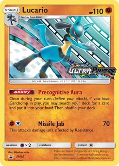 Lucario #SM95 Lucario - SM Black Star Promos - #SM95 - Pokemon TCG card