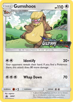 Gumshoos #SM97 Gumshoos - SM Black Star Promos - #SM97 - Pokemon TCG card
