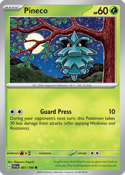 Pineco #1 Pineco - Scarlet & Violet - #1 - Pokemon TCG card