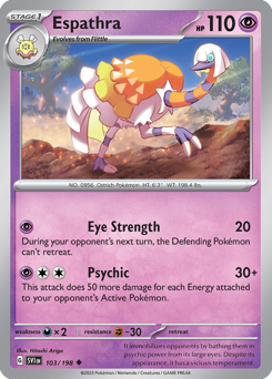 Espathra #103 Espathra - Scarlet & Violet - #103 - Pokemon TCG card