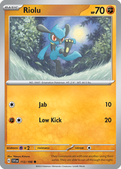 Riolu #112 Riolu - Scarlet & Violet - #112 - Pokemon TCG card