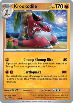 Krookodile #117 Krookodile - Scarlet & Violet - #117 - Pokemon TCG card