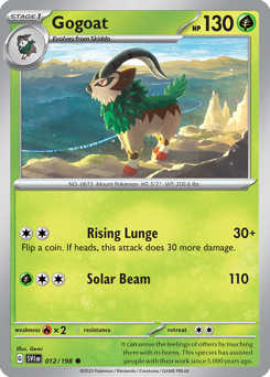 Gogoat - Scarlet & Violet - #12 - Pokemon TCG card