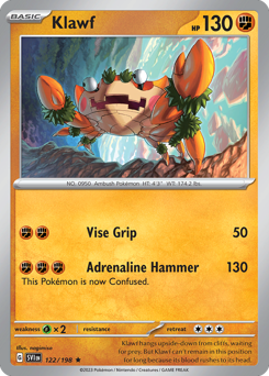 Klawf #122 Klawf - Scarlet & Violet - #122 - Pokemon TCG card