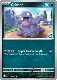 Grimer #126 Grimer - Scarlet & Violet - #126 - Pokemon TCG card