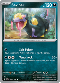 Seviper #128 Seviper - Scarlet & Violet - #128 - Pokemon TCG card