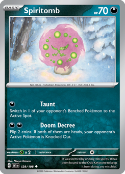 Spiritomb #129 Spiritomb - Scarlet & Violet - #129 - Pokemon TCG card