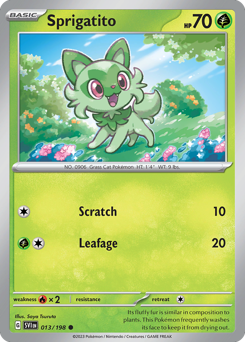 Sprigatito #13 Sprigatito - Scarlet & Violet - #13 - Pokemon TCG card