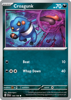 Croagunk - Scarlet & Violet - #130 - Pokemon TCG card