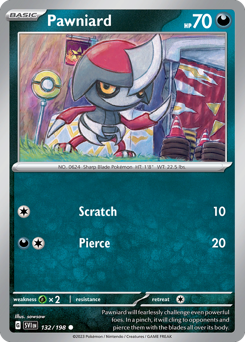 Pawniard #132 Pawniard - Scarlet & Violet - #132 - Pokemon TCG card