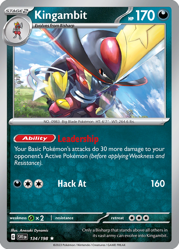 Kingambit - Scarlet & Violet - #134 - Pokemon TCG card