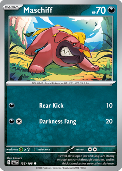 Maschiff - Scarlet & Violet - #135 - Pokemon TCG card