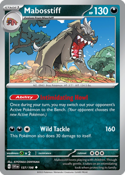 Mabosstiff #137 Mabosstiff - Scarlet & Violet - #137 - Pokemon TCG card