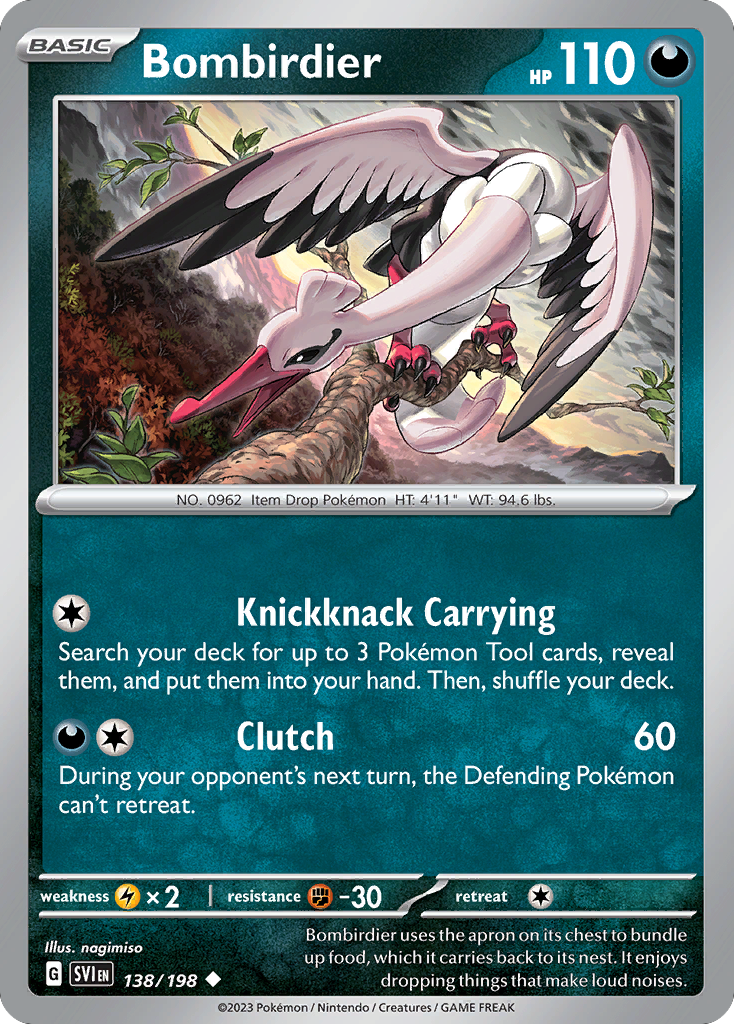 Bombirdier - Scarlet & Violet - #138 - Pokemon TCG card