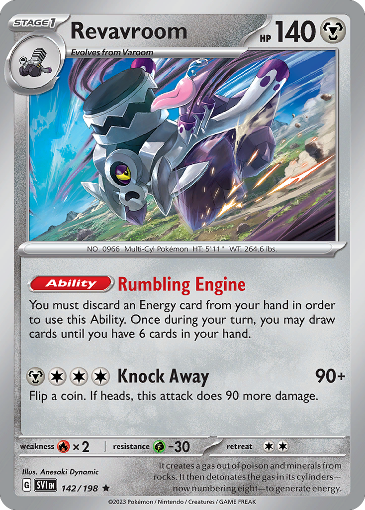 Revavroom - Scarlet & Violet - #142 - Pokemon TCG card