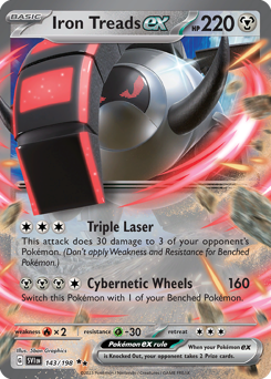 Iron Treads ex - Scarlet & Violet - #143 - Pokemon TCG card