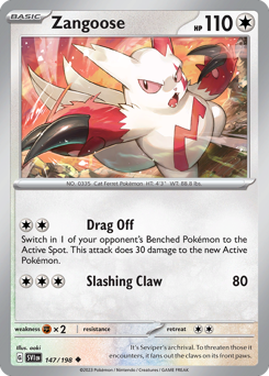 Zangoose #147 Zangoose - Scarlet & Violet - #147 - Pokemon TCG card
