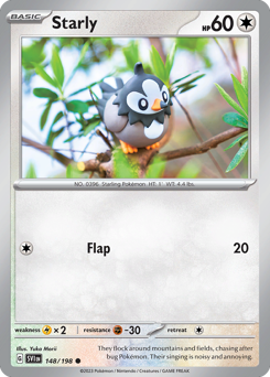 Starly - Scarlet & Violet - #148 - Pokemon TCG card