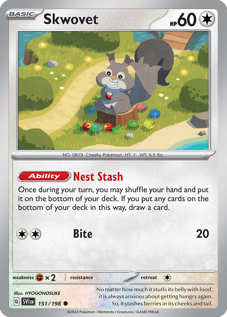 Skwovet - Scarlet & Violet - #151 - Pokemon TCG card