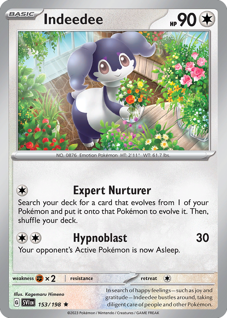 Indeedee - Scarlet & Violet - #153 - Pokemon TCG card