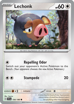 Lechonk #154 Lechonk - Scarlet & Violet - #154 - Pokemon TCG card