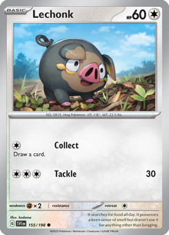 Lechonk #155 Lechonk - Scarlet & Violet - #155 - Pokemon TCG card