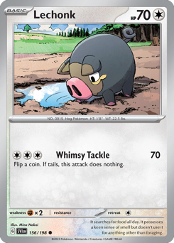 Lechonk #156 Lechonk - Scarlet & Violet - #156 - Pokemon TCG card