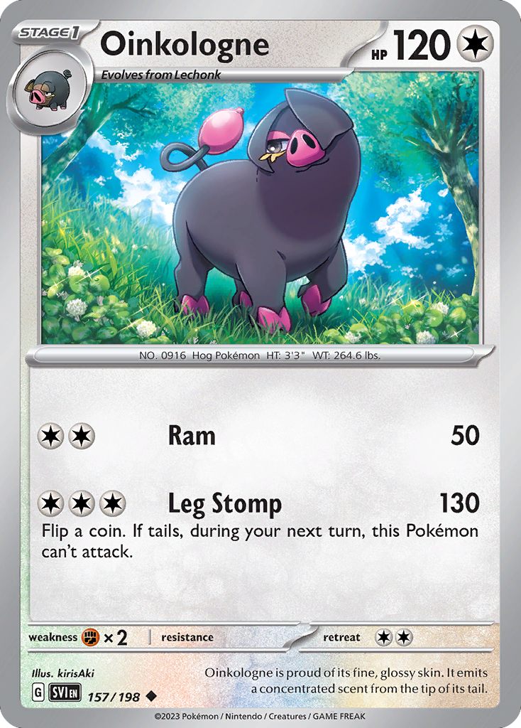 Oinkologne - Scarlet & Violet - #157 - Pokemon TCG card