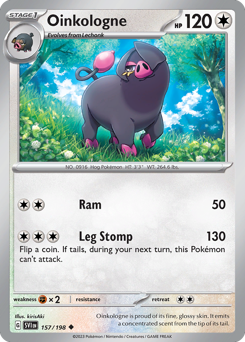 Oinkologne #157 Oinkologne - Scarlet & Violet - #157 - Pokemon TCG card