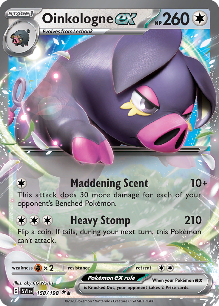 Oinkologne ex - Scarlet & Violet - #158 - Pokemon TCG card