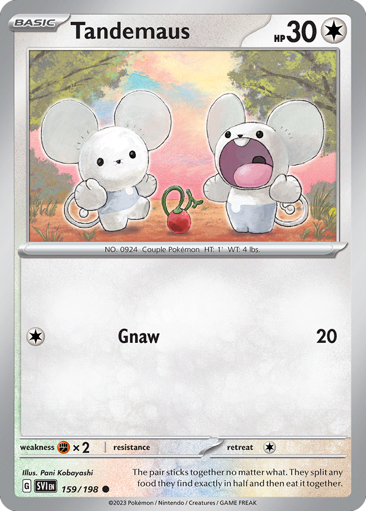 Tandemaus - Scarlet & Violet - #159 - Pokemon TCG card