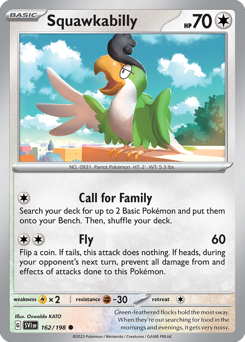 Squawkabilly - Scarlet & Violet - #162 - Pokemon TCG card